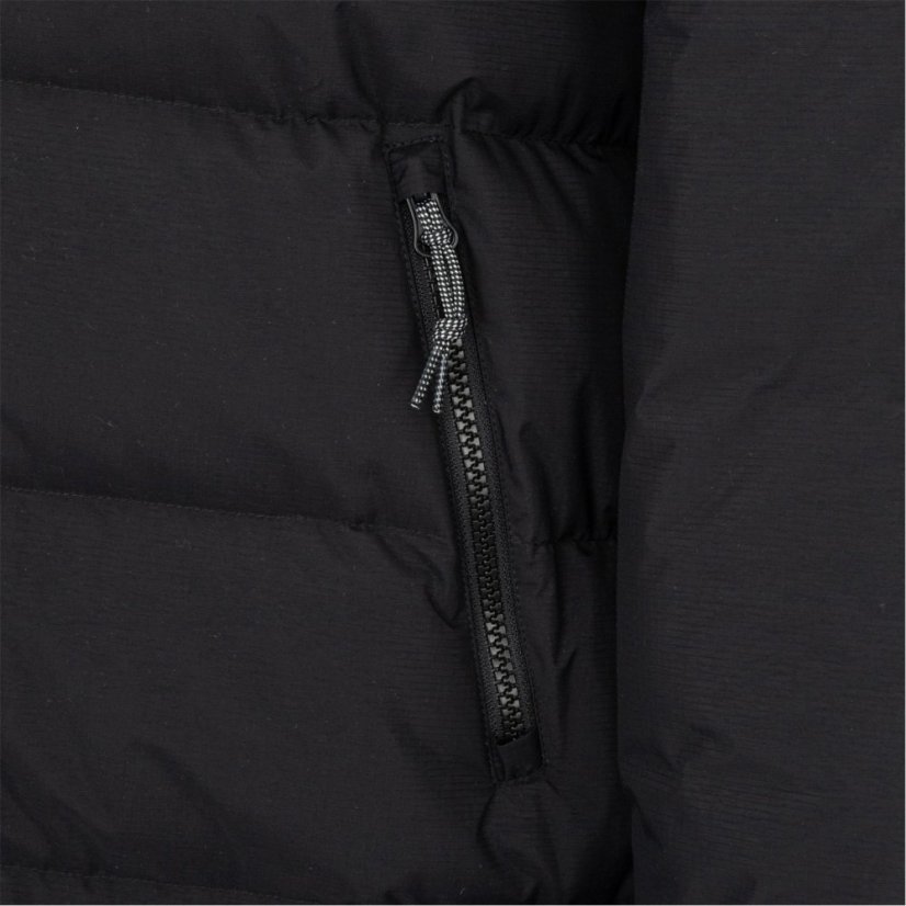 Karrimor Womens Helix Wind Resistant Long Hooded Down Jacket Black