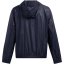 Under Armour Women's Rival Sport Water Resistant Wind Resistant Long Sleeve Hooded Oversized Fit Windbreaker Blue