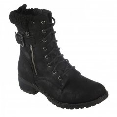 Skechers Dome Rugged Boots Womens Black