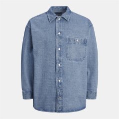 Jack and Jones Santorini Denim Overshirt Blue
