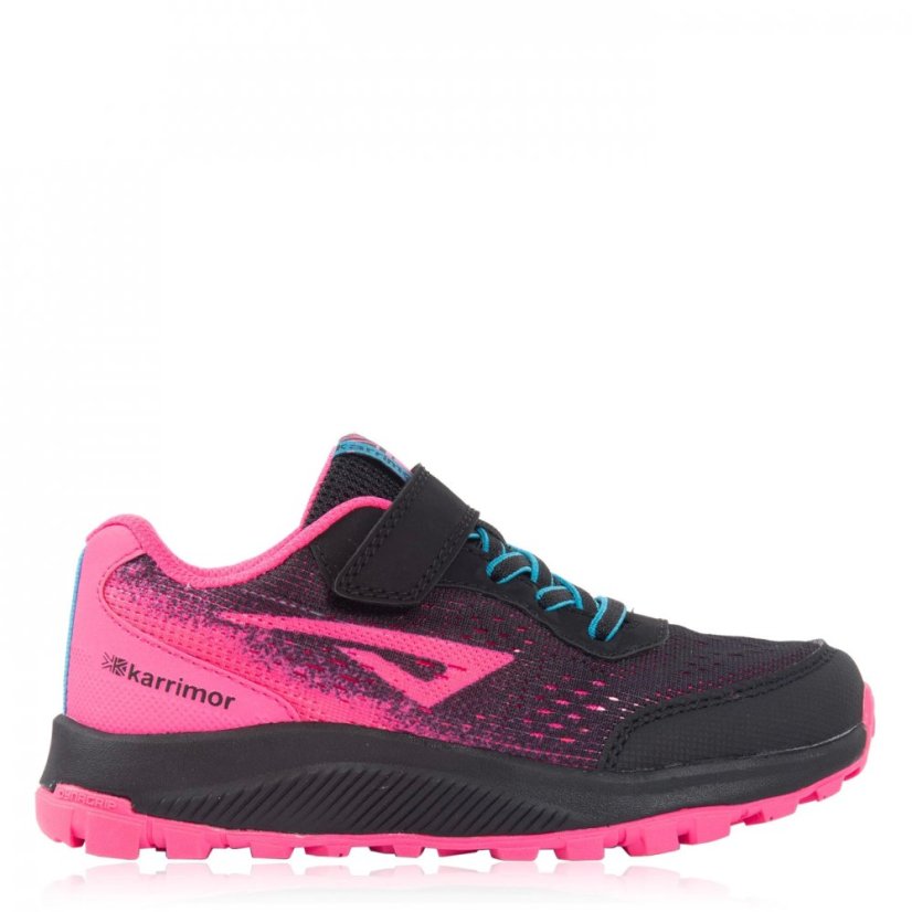 Karrimor Tempo TR 8 Child Girls Trainers Black/Pink