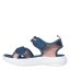 Skechers Lightweight Sandal W Linear Details Flat Sandals Boys Navy/Orange