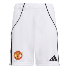 adidas Manchester United Home Shorts 2025 2026 Juniors White