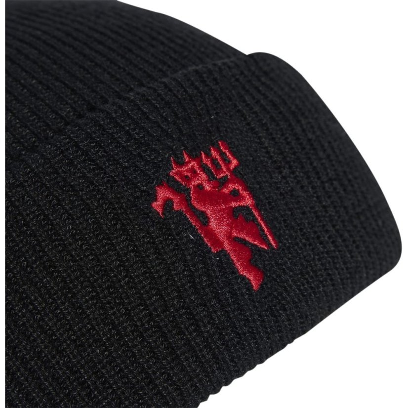 adidas Manchester United Beanie Adults Black/Red