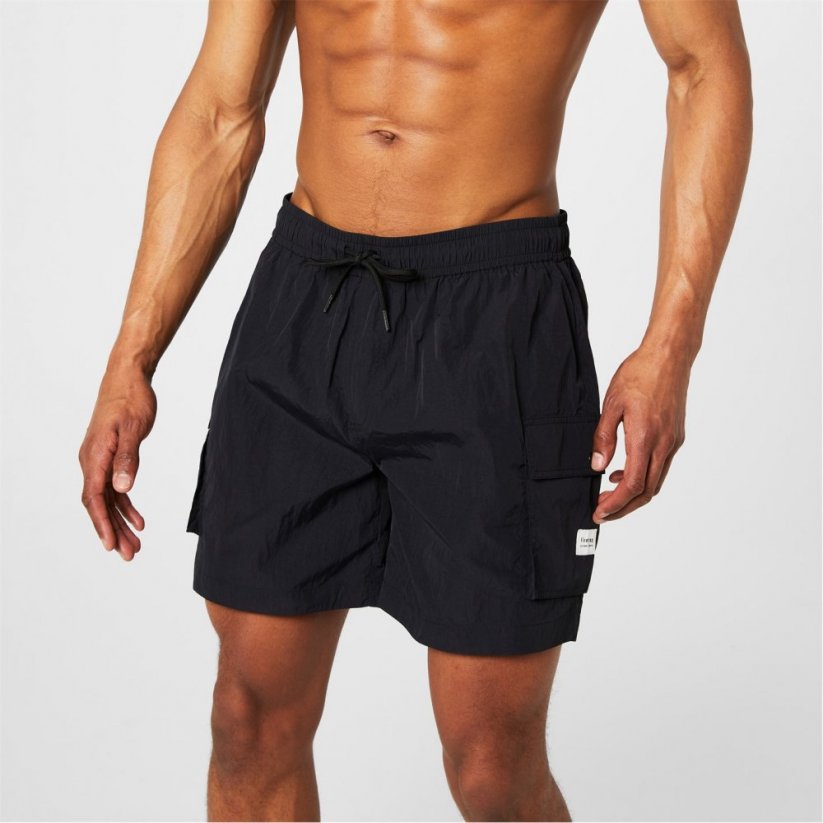 Firetrap Pocket Swimshorts Mens Black
