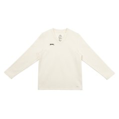 Slazenger Long Sleeve Sweater Juniors Cream