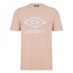 Umbro Large Logo T-Shirt Pink/White