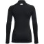 Under Armour Women's Authentics Long-Sleeve Performance Mockneck Gym Top Black