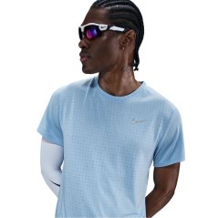 Nike Men's Short Sleeve Performance Running Top Psychic Blue