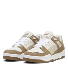 Puma Slipstream Heritage Low-Top Trainers Mens White/Brown