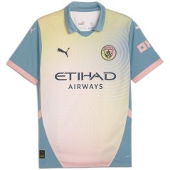 Puma Manchester City FC Fourth Shirt 2024 2025 Adults Blue