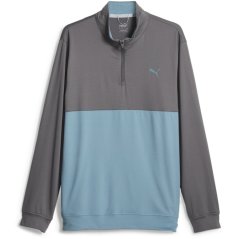 Puma Gamer Colorblock quarter Zip Fleece Mens Slatesky/Blu