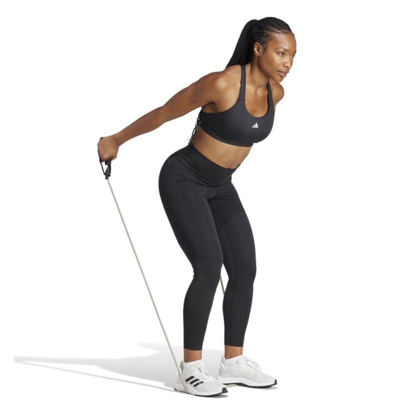 adidas TLRDREACT Training High-Support Bra Black/White