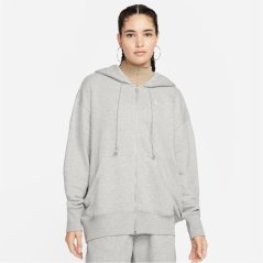 Nike Sportswear Phoenix Fleece Women's Oversized Full-Zip Hoodie Grey Marl