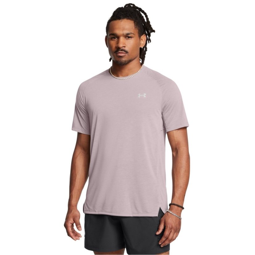 Under Armour Men's Short-Sleeve Performance Running Top TETRA GRAY / AN