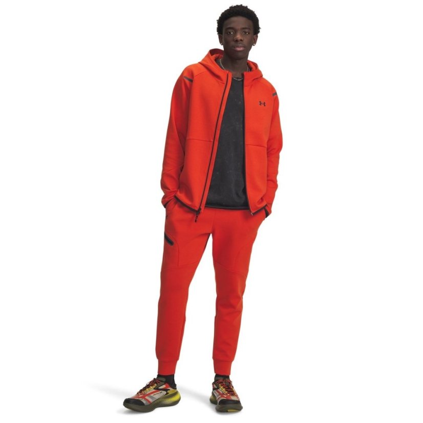 Under Armour Men's Unstoppable Closed Hem Fleece Joggers Surplus Orange