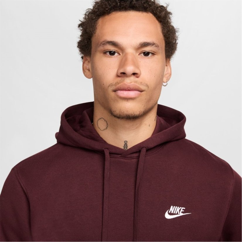 Nike Sportswear Club Fleece Pullover pánska mikina Burgundy