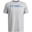 Under Armour Men's SLICED Short-Sleeve Performance Gym Top MOD GRAY TECH B