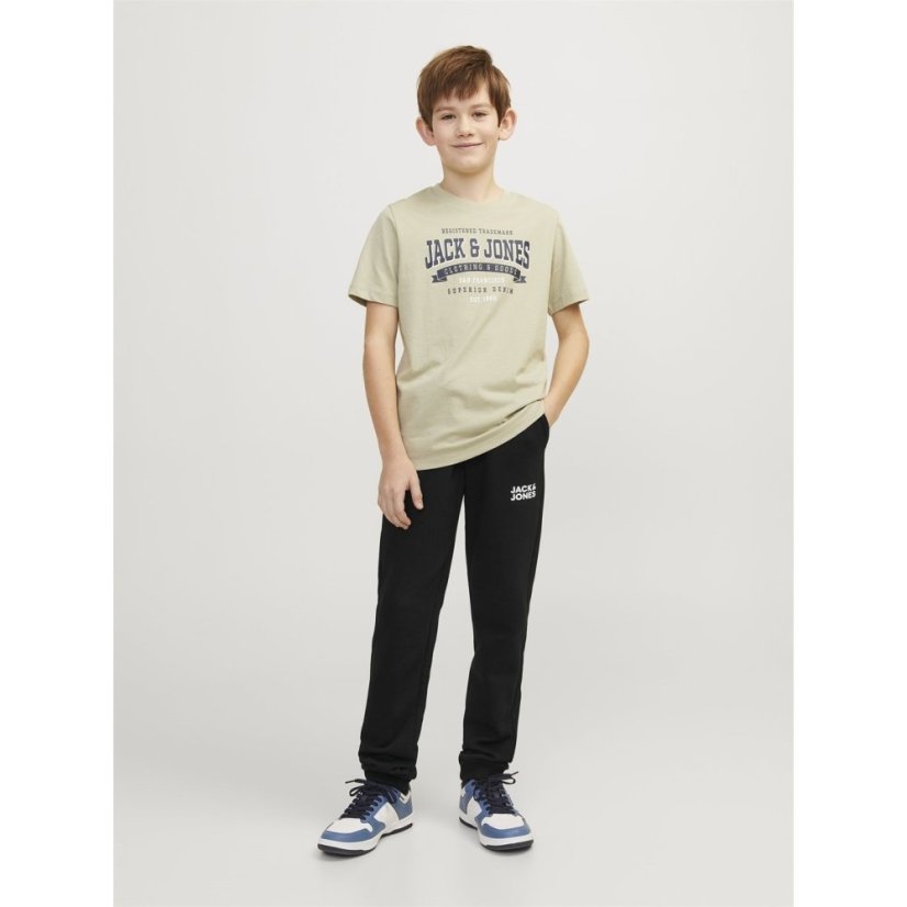Jack and Jones Kids' Gordon Closed Hem Fleece Joggers Black
