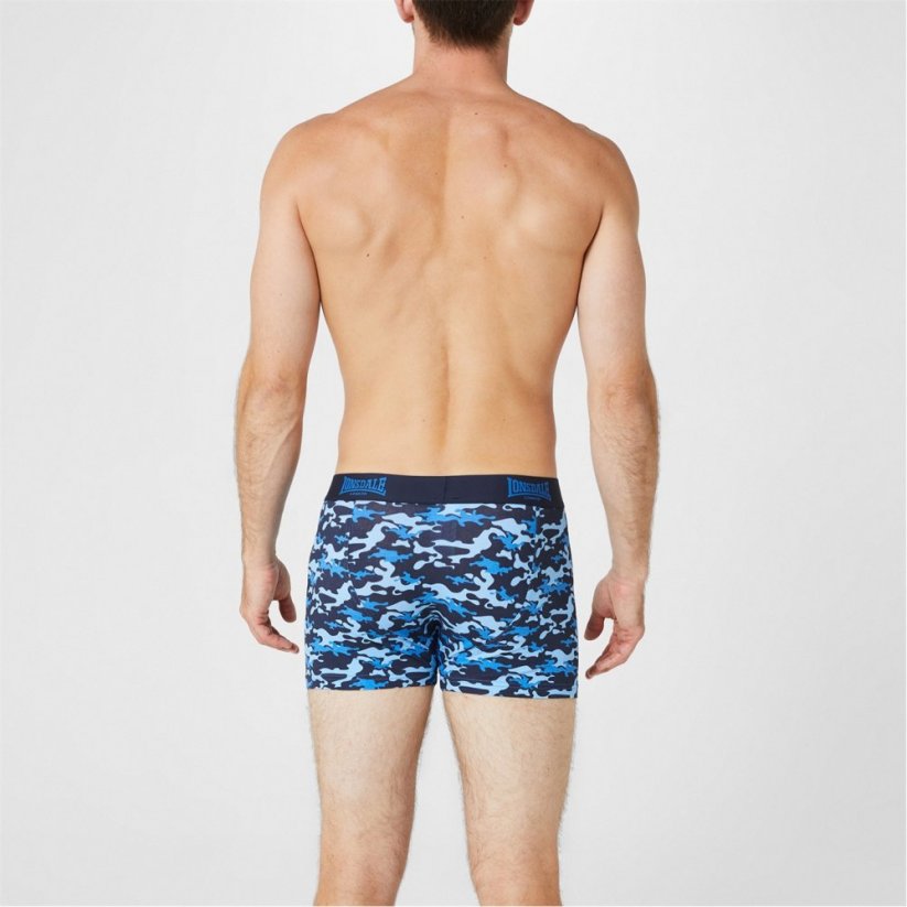 Lonsdale 2 Pack Trunk Mens Camo/Navy
