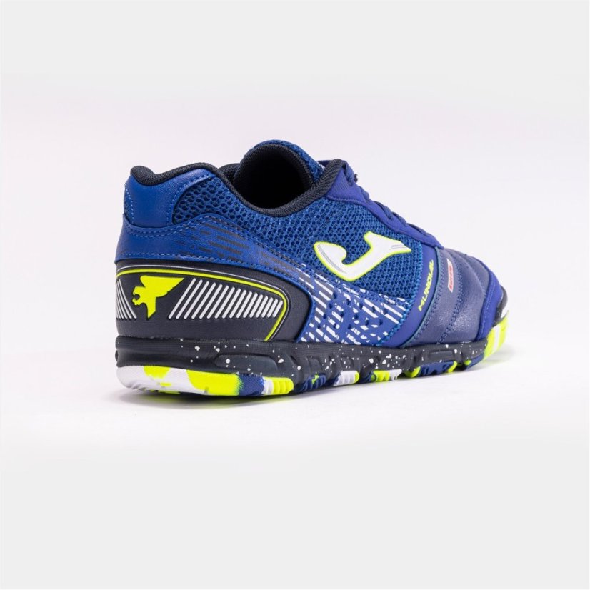 Joma Mundial Leather Indoor Football Trainers Royal Blue