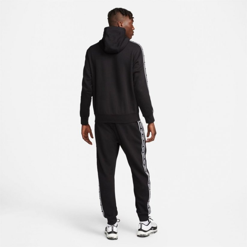 Nike Club Fleece Men's Graphic Hooded Tracksuit Black/White