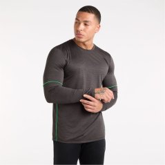 Umbro Short-Sleeve Performance Gym Top Blk Mrl/Adn Tcn