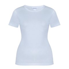 Miso Printed Boyfriend T Shirt White Plain