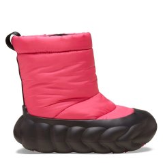 Crocs Women's OverPuff Boot Slippers Dragon Fruit