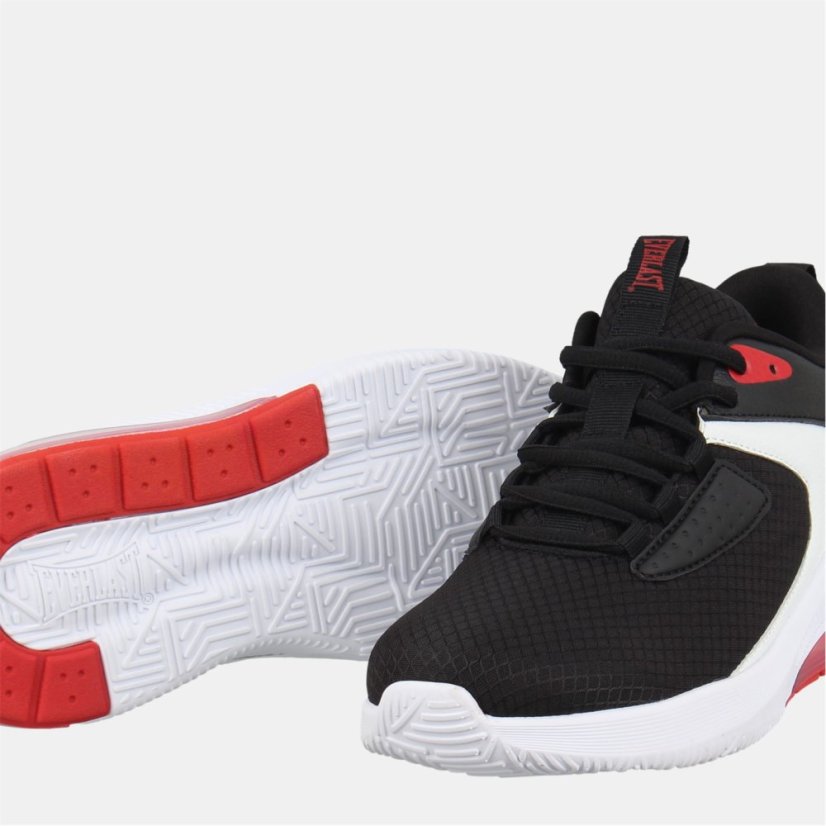 Everlast Unisex Kids' Swish Lightweight EVA Basketball Trainers Black/White/Red