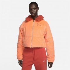 Nike Air Therma-Fit Women'S Corduroy Winter Jacket Puffer Womens Orange Trance