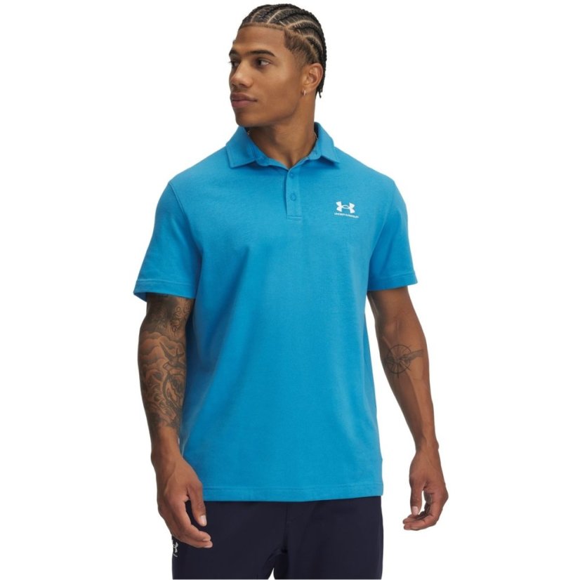 Under Armour Men's Icon Short-Sleeve Performance Polo Shirt Blue