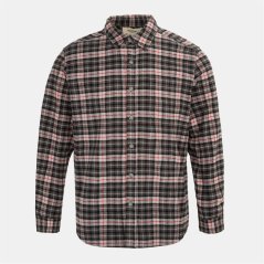 Firetrap Pattern Shirt Mens Black/Grey