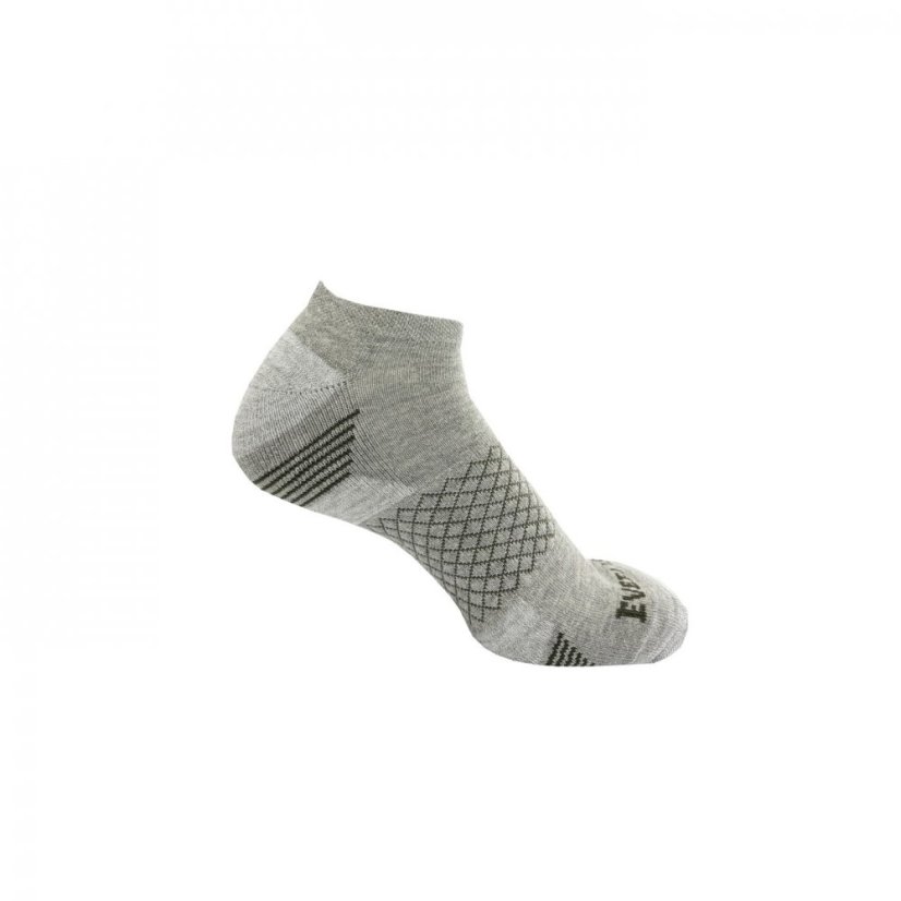 Everlast 6 Pack Trainers Socks Mens Grey Hung