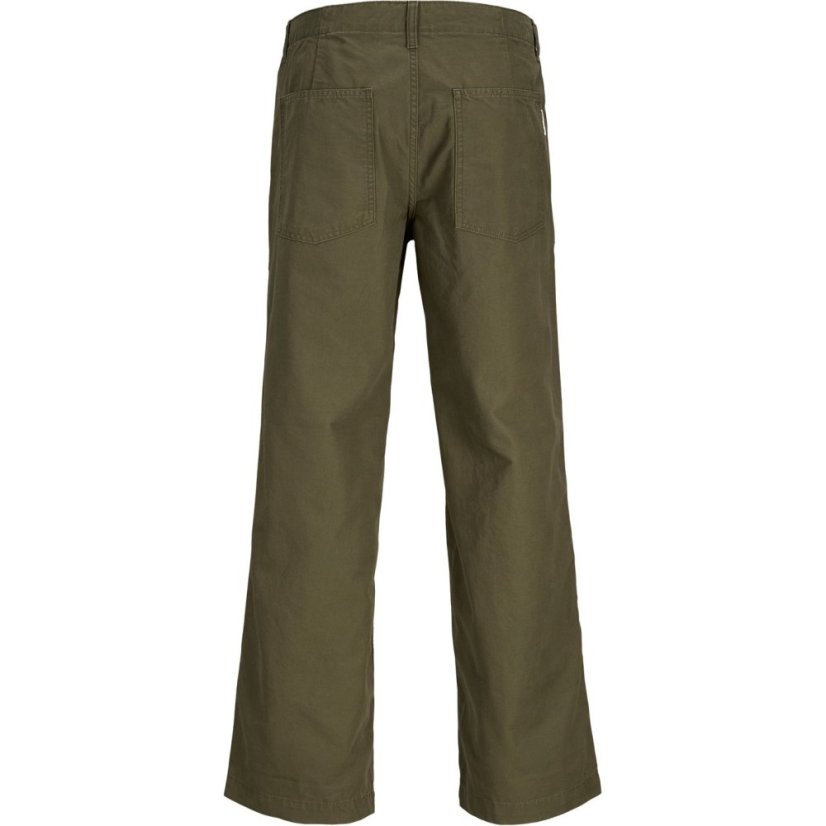 Jack and Jones Men's Flared Chinos Trousers Olive Night