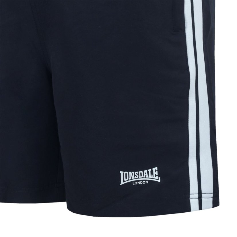 Lonsdale Stripe Woven pánske šortky Black