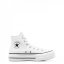 Converse All Star Platform High Top Trainers White/Blk 102