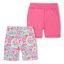 Reebok Kids' T Dye Swrl Jersey Jogger Shorts Carmine Rose