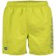 Arena Mens Fundamentals Logo R Beach Boxer Soft Green