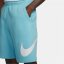 Nike Sportswear Club Men's Graphic Shorts Blue Chill