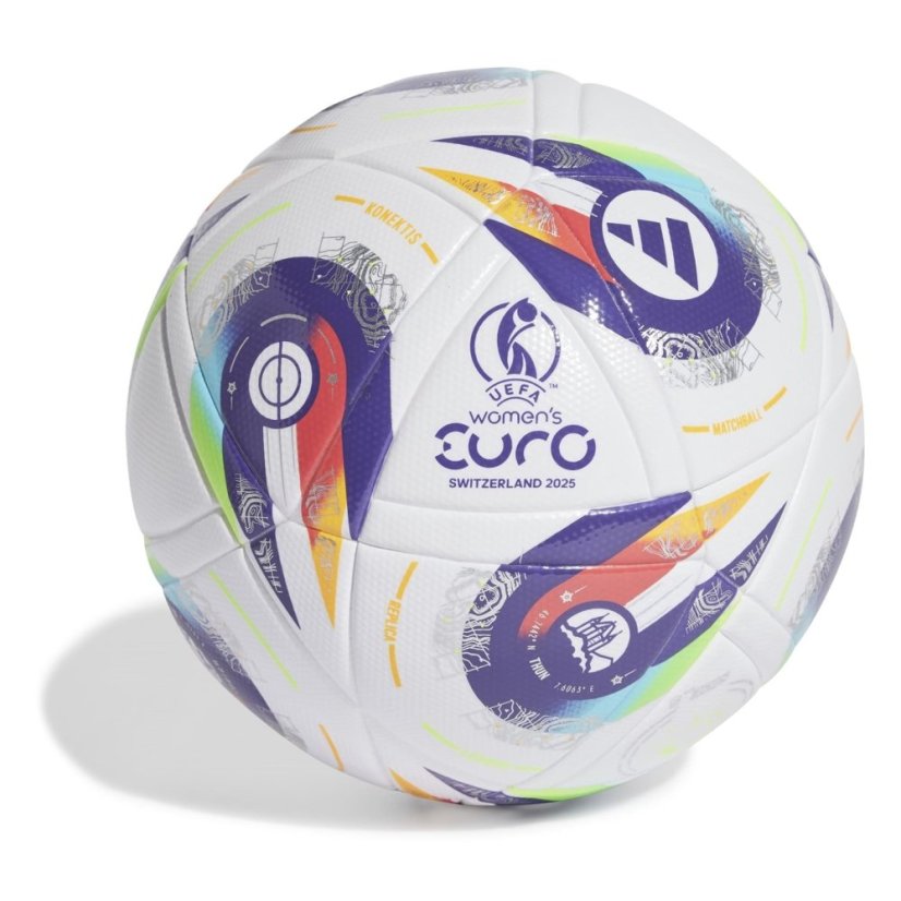 adidas Euros 2025 ™ League Ball Adults White/Purple