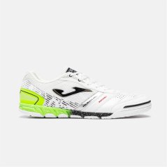 Joma Men's Mundial IN Leather Indoor Football Boots White/Green