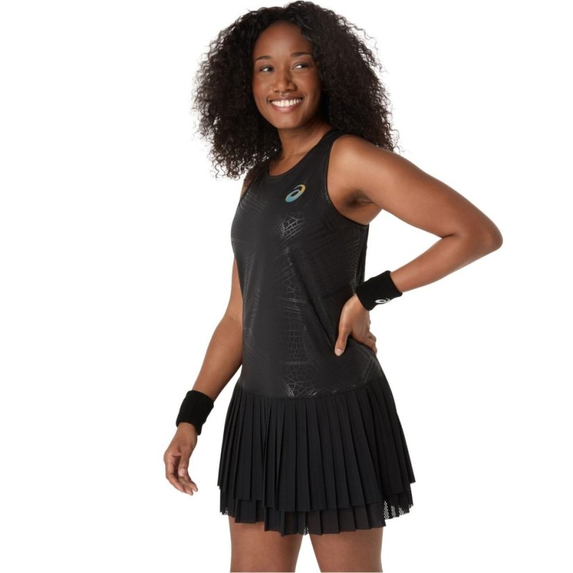 Asics Match Night Energy Tennis Dress Womens Perf Black