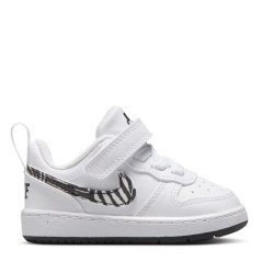 Nike Court Borough Low Recraft Shoes Infants White/Zebra