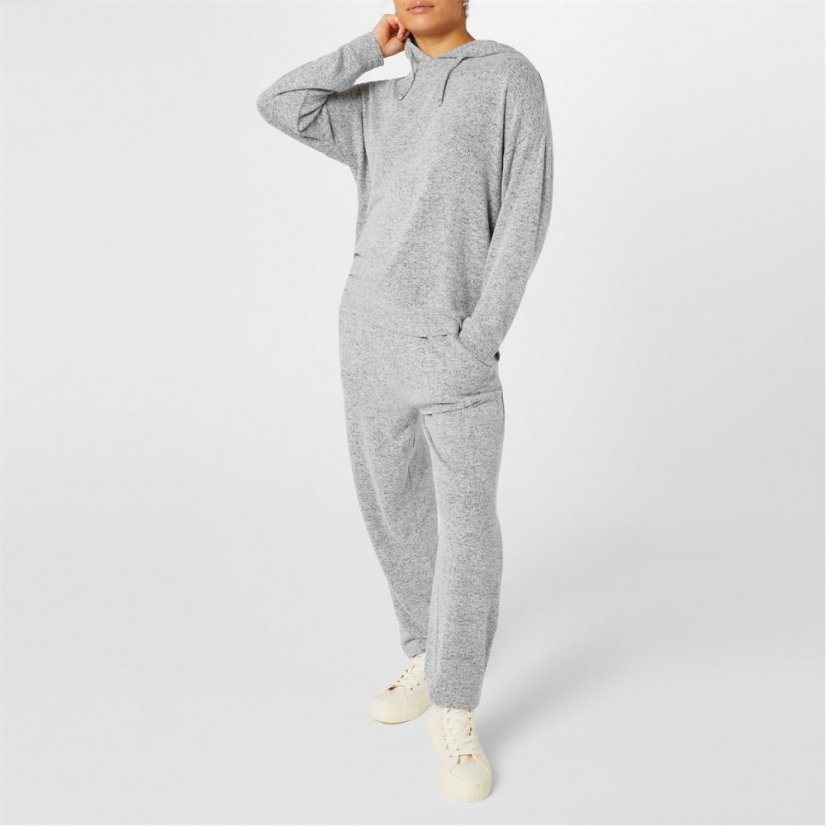 Miso Sft Flc Hood Grey Marl