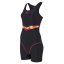 Slazenger Splice Boyleg Swimsuit Womens Black/Orange