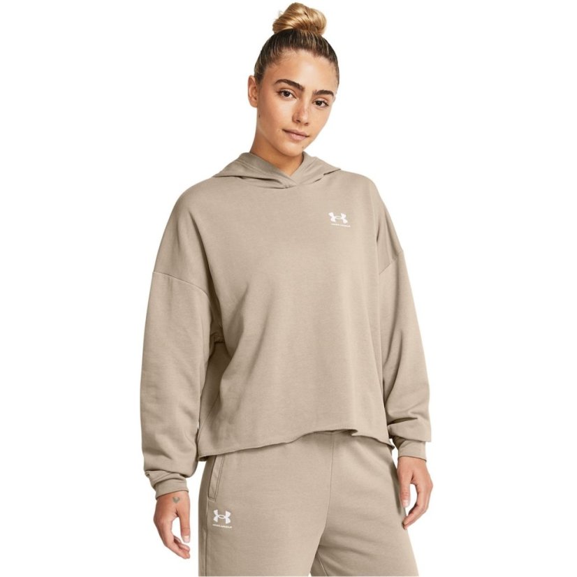 Under Armour Women's Rival Terry Os Performance Hoodie Brown