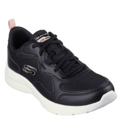 Skechers Women's Dynamight Slip On Trainers Black/Pink