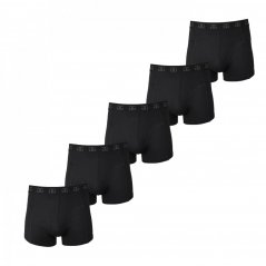 Giorgio Men's Essential 5-Pack Trunks Black