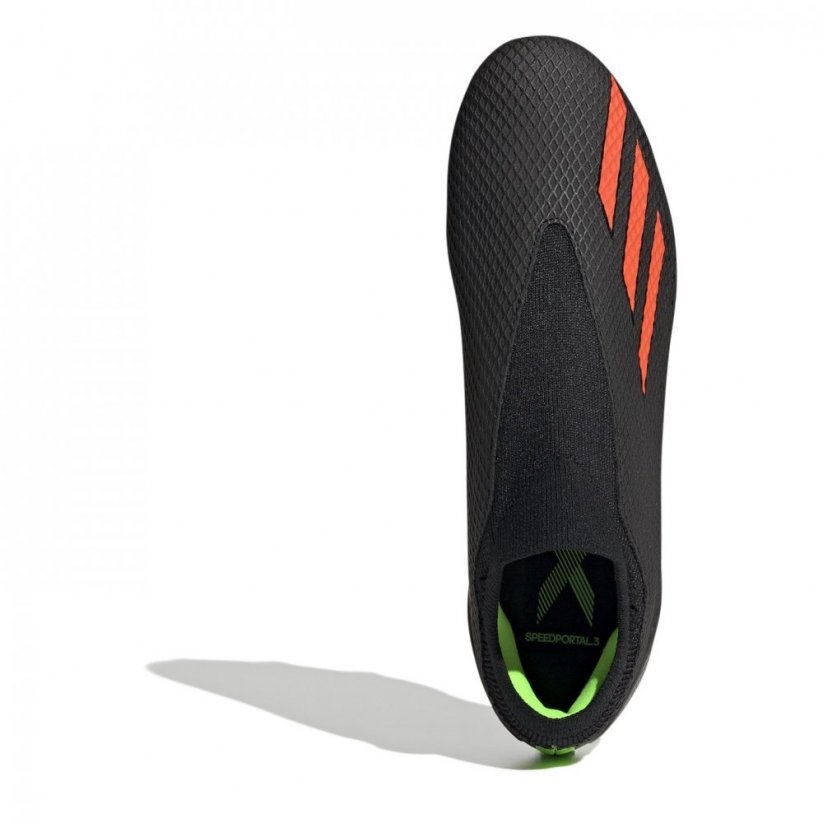 adidas X Speedportal.3 Laceless Firm Ground Football Boots Black/Red/Grn